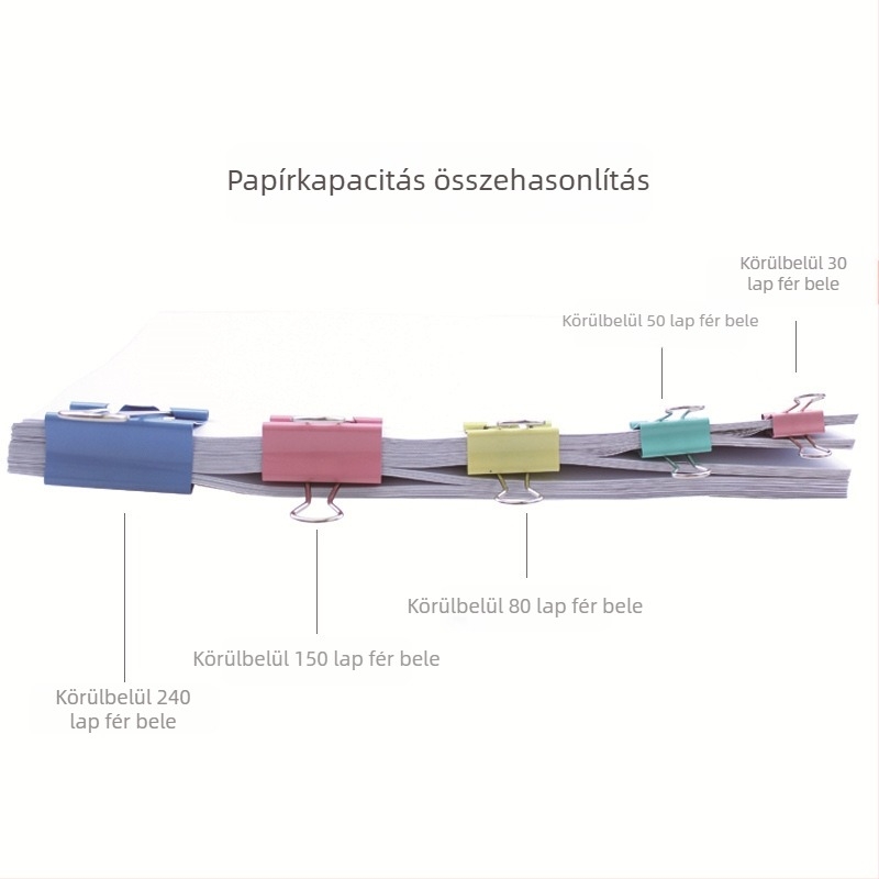 Nagy fém iratklipsz dokumentumokhoz, könyvekhez és vizsgafeladatokhoz – irodai és iskolai Kellékek
