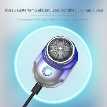Sony Ericsson V6 vízálló mini hordozható elektromos borotva férfiaknak, autóba szerelhető, forgófej