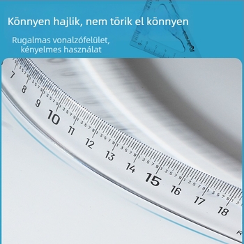 Műanyag centiméteres vonalzó világos milliméter-skálával – tartós, könnyen olvasható, iskolai használatra