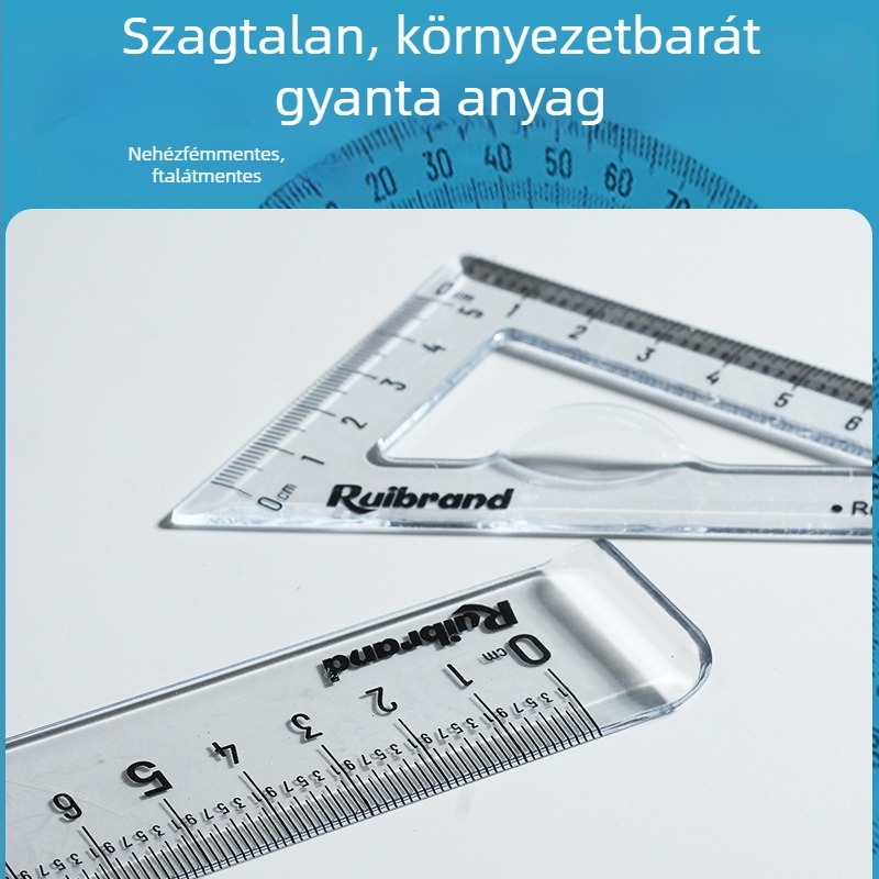 Műanyag centiméteres vonalzó világos milliméter-skálával – tartós, könnyen olvasható, iskolai használatra
