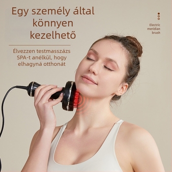 Öt elemű elektromos meridián masszázs kefével otthoni használatra – teljes test masszázs készülék