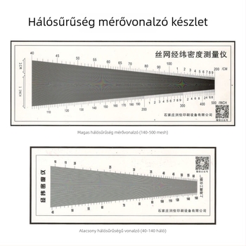 Serigrafiai háló sűrűségének mérőeszköze
