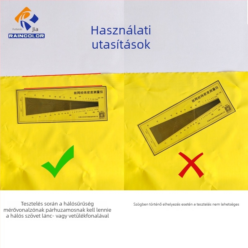 Serigrafiai háló sűrűségének mérőeszköze
