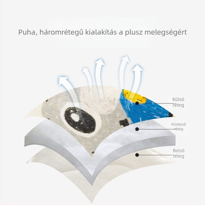 Baba őszi-téli meleg pamut lábvédő zokni, bélelt és csúszásmentes babacipő újszülötteknek