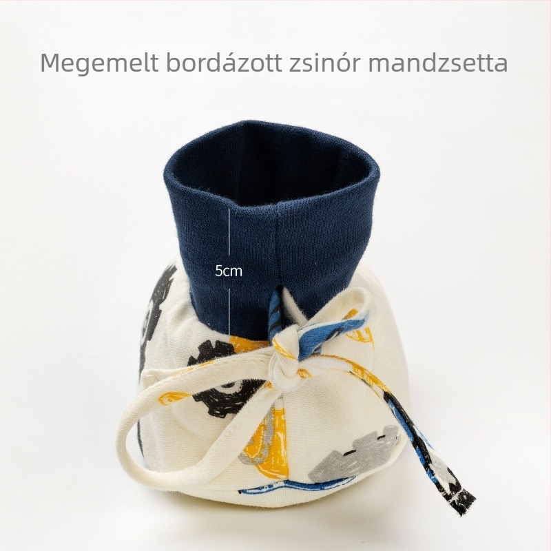 Baba őszi-téli meleg pamut lábvédő zokni, bélelt és csúszásmentes babacipő újszülötteknek