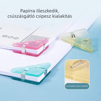 Deli QJ8530 Háromszög Klip – Sarokzáró és Háromszög Mappa Diákoknak