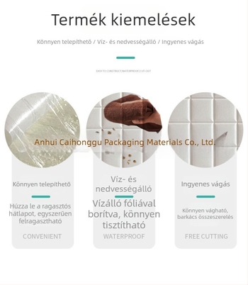 3D falikép dekoratív háttérfal téglamintával, vízálló habpanel, öntapadós tapéta, XPE hab, modern minimalist stílus