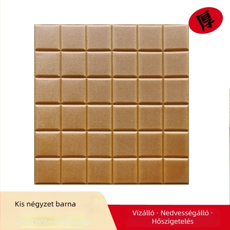 3D falikép dekoratív háttérfal téglamintával, vízálló habpanel, öntapadós tapéta, XPE hab, modern minimalist stílus