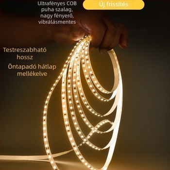 Dekoratív LED festmény öntapadós LED csíkkal, 5V USB akkumulátor doboz, kétszínű és háromszínű LED világítás