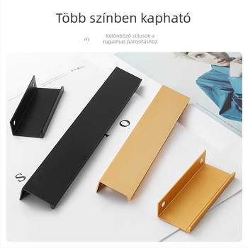 Rejtett fogantyú szekrényekhez és ruhásszekrényekhez – modern minimalista stílus, fúrás nélkül