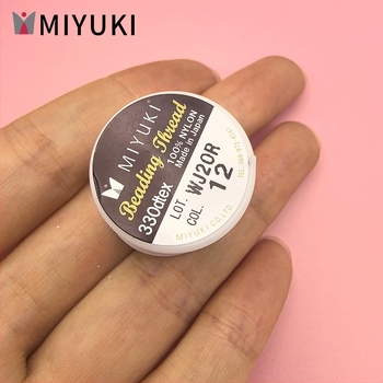 MIYUKI Nylon gyöngyszál ékszerkészítéshez, rizsszem gyöngyökhöz, DIY