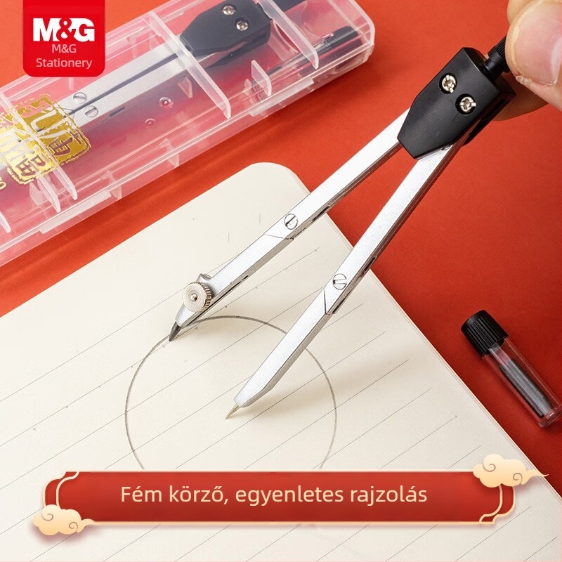 Fém körző készlet diákoknak, rajzhoz, modell ACS90860