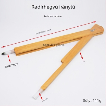 Fából készült körző krétatáblával – tanári demonstrációkhoz, rajzoláshoz és az általános iskolai matematika oktatásához, otthoni oktatás