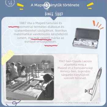 Maped 5 részes körző készlet diákok számára rajzhoz, modell 194505CH