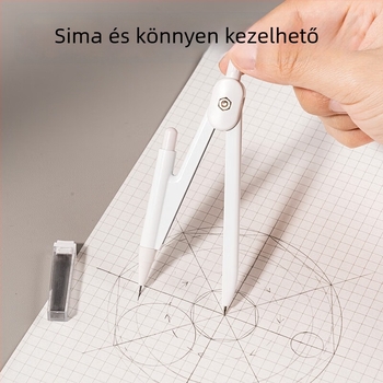 Deli VC211 fém körzőkészlet – 8 darabos készlet (körző, vonalzó, háromszög, szögmérő)