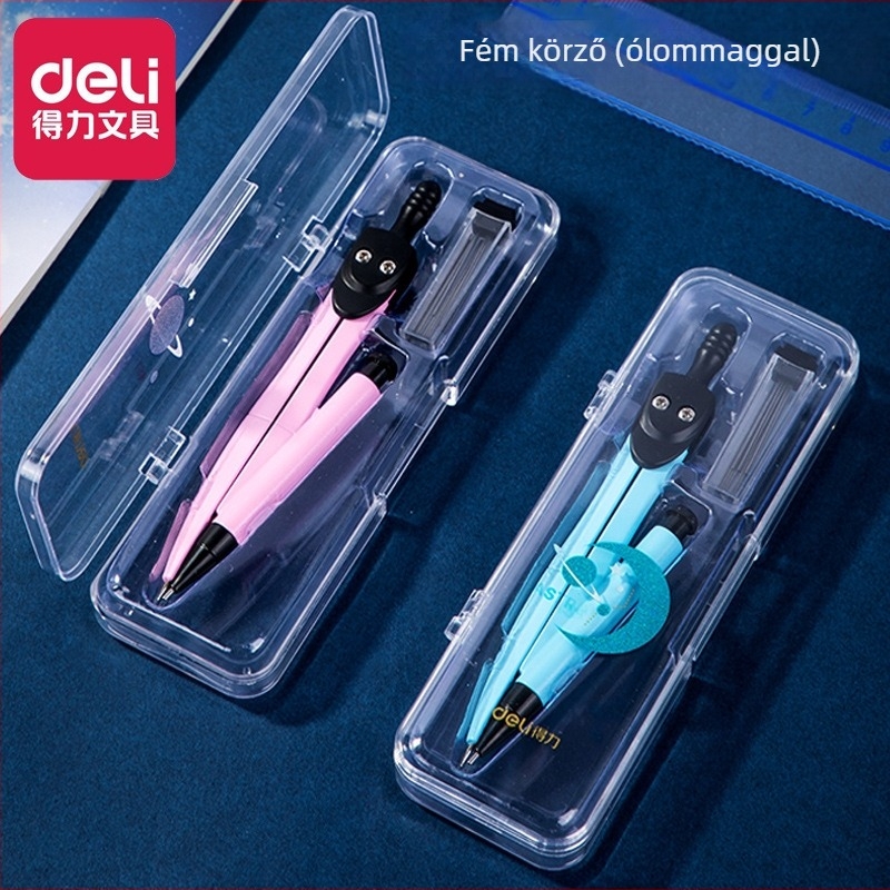 Deli 72154 Geometriai körző készlet – Körök rajzolása vonalzóval