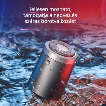 Mini hordozható, vízálló elektromos borotva szabadtéri utazásokhoz – férfiaknak