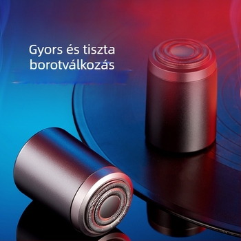 Mini hordozható, vízálló elektromos borotva szabadtéri utazásokhoz – férfiaknak