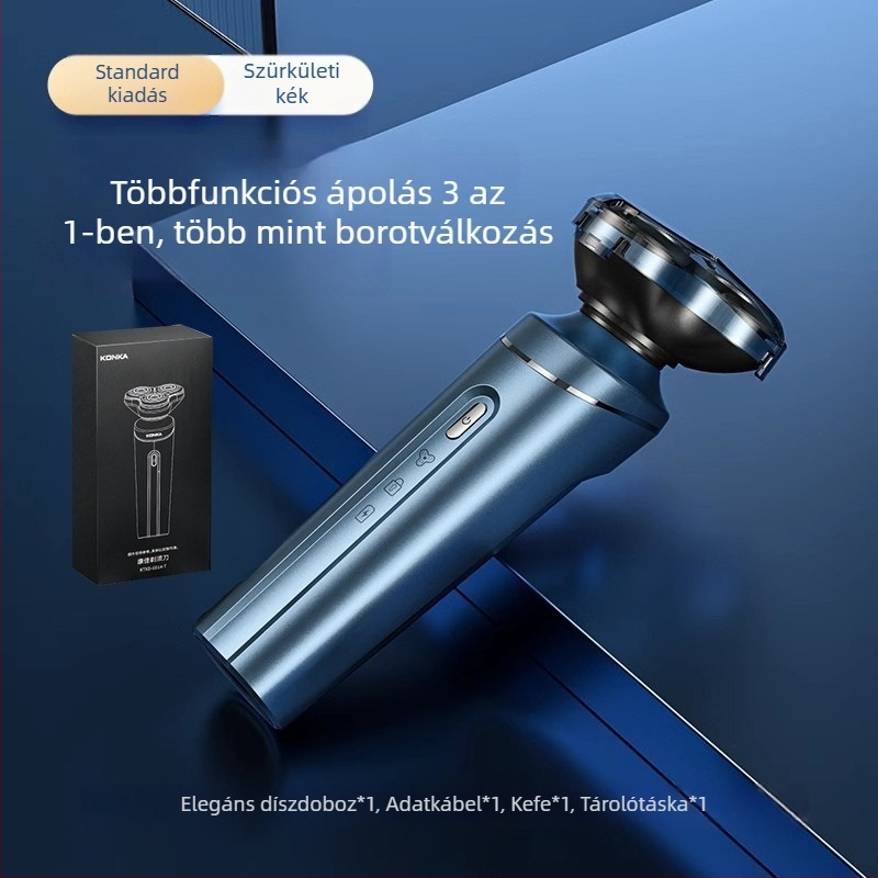 Mini hordozható, vízálló elektromos borotva szabadtéri utazásokhoz – férfiaknak