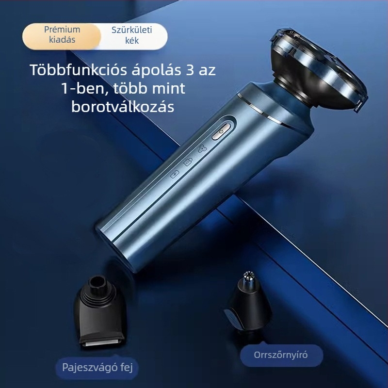 Mini hordozható, vízálló elektromos borotva szabadtéri utazásokhoz – férfiaknak
