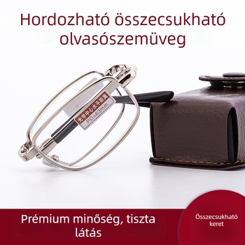 Cady hajtogatható olvasószemüveg bevont gyanta aszferikus lencsékkel, fáradtság elleni és sugárzás elleni védelemmel, hordozható