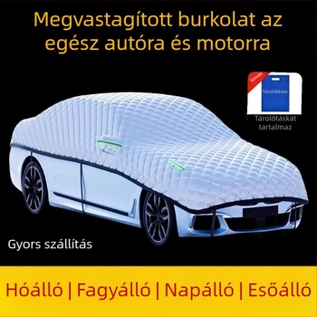 Vastag autóponyva, jégkár elleni védelem, UV-védelem és hőszigetelés – univerzális vízálló védőponyva
