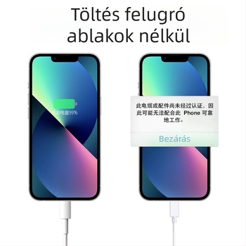 Moment USB–Lightning adatkábel iPhone 14-hez, iPhone 13-hoz és iPhone 12 Pro Max-hoz, 1–2 m hosszú, PD gyorstöltés, fehér, TPE