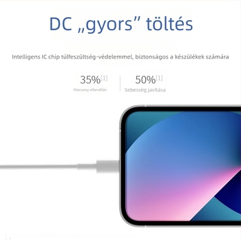 Moment USB–Lightning adatkábel iPhone 14-hez, iPhone 13-hoz és iPhone 12 Pro Max-hoz, 1–2 m hosszú, PD gyorstöltés, fehér, TPE