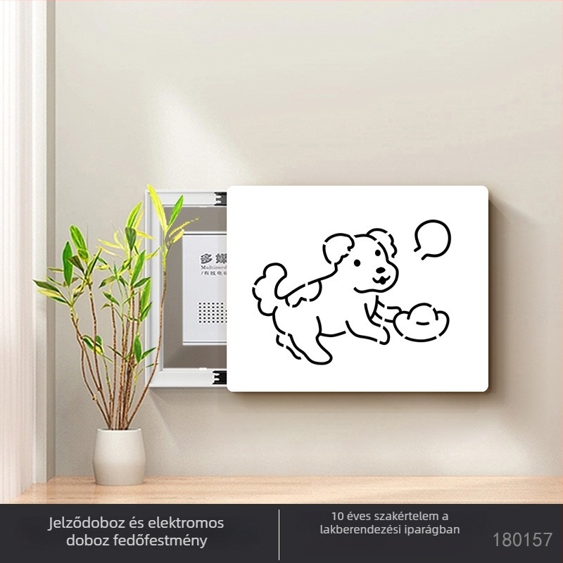Modern minimalist kivágott mintázatú dekoratív panel elektromos mérődobozhoz és kapcsolódoboz fedőhöz, 2025 modell