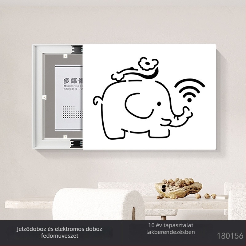 Modern minimalist kivágott mintázatú dekoratív panel elektromos mérődobozhoz és kapcsolódoboz fedőhöz, 2025 modell