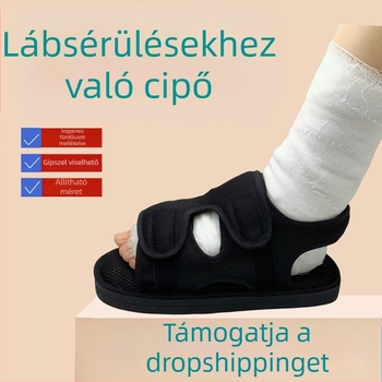 Lábvédő készlet vízálló zuhanyfedőkkel, láb- és bokavédők, törés utáni felépülési cipő, gipszes lábfejvédők
