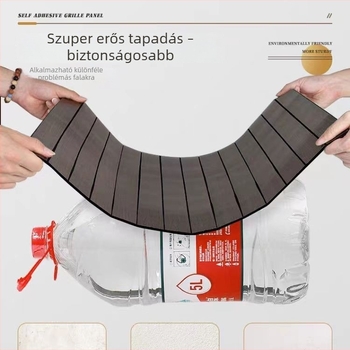 3D fa textúrájú öntapadós falikép, vízálló és nedvességálló dekoratív háttérpanel