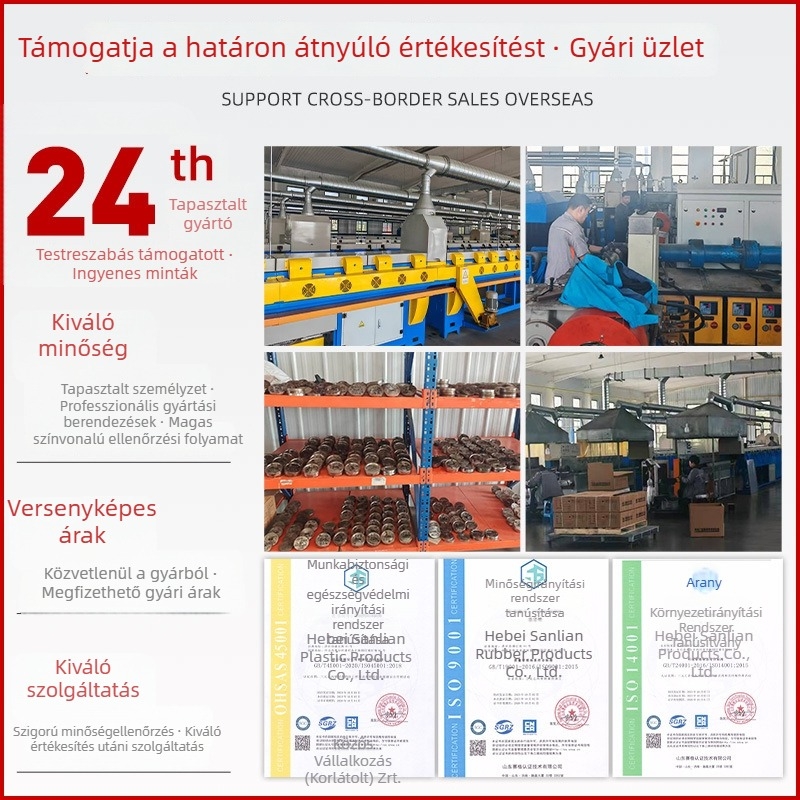 Személyre szabott szilikon tömítőöv, négyszögletes formájú, magas hőmérséklet-ellenálló, öregedésálló, csúszásmentes, ütközés elleni