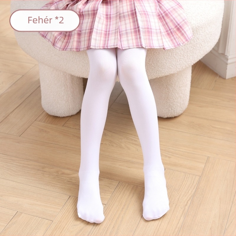 Gyerekeknek készült tánc harisnyanadrág bársonyos bélésével, őszi-téli
