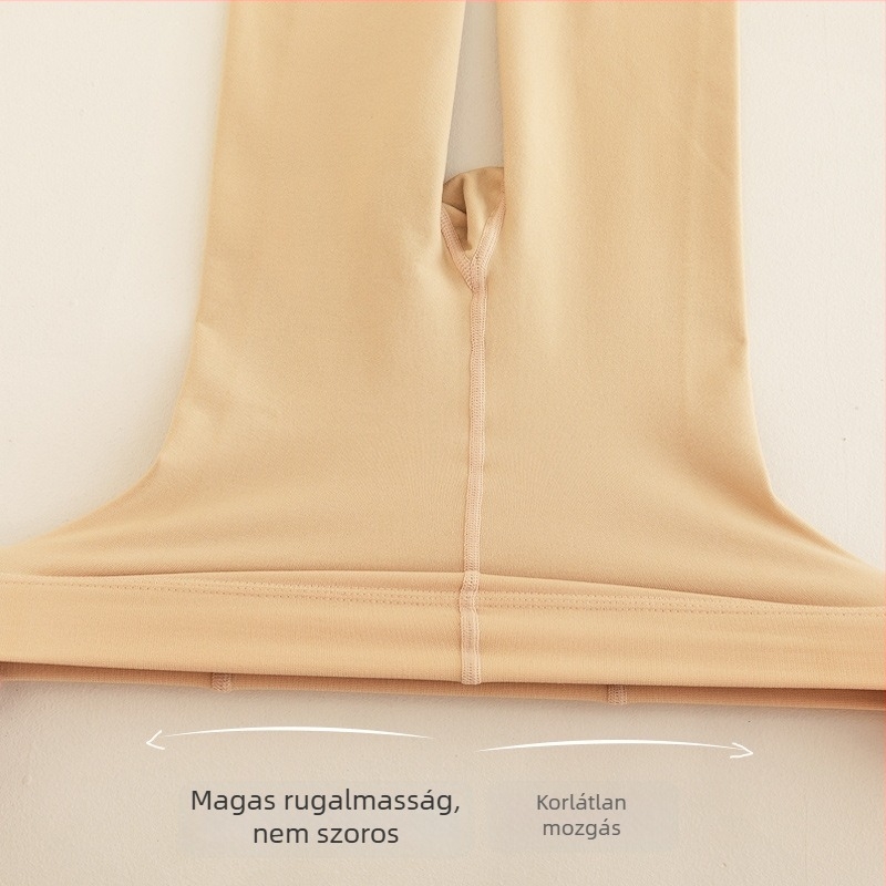Gyerekek téli táncos harisnyanadrág velúr belsővel, vastag, magas elasztikusságú, fehér