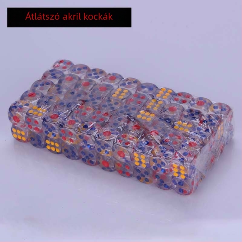 Átlátszó akril kockák számokkal, lekerekített sarkokkal, éjszakai klubok, bárok és KTV számára
