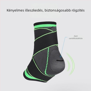 Légáteresztő bokatámasz futáshoz és edzéshez, bokakompressziós védelem, kötött pántok túrákhoz