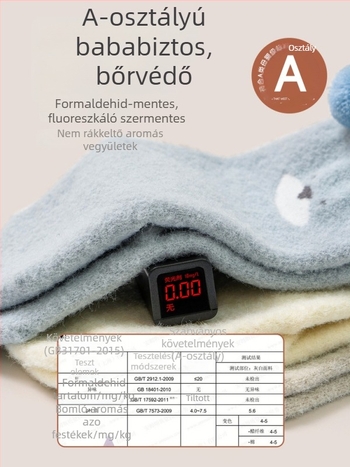 Baba téli zokni fleece-béléssel, vastag és meleg, varrat nélküli, középmagasságú, mesés mintával, uniszex