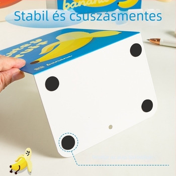 Fém L-alakú asztali könyvespolc, 2 darabos készlet, íróasztali könyvek tárolására.