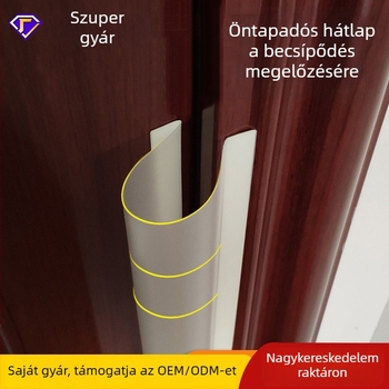 Ajtónyílásvédő csík gyerekbiztonságért, öntapadó, otthoni használatra