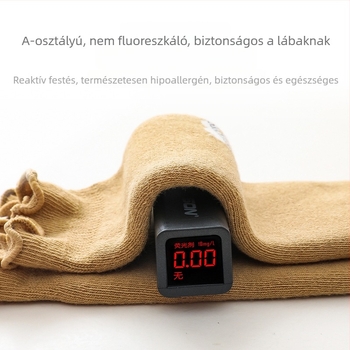 Téli bébi térdzokni, vastag frottírból, koreai stílusú csipkével és kis virágmintával, újszülötteknek