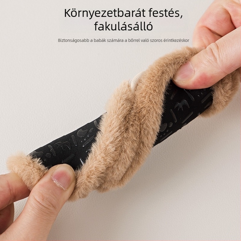Baba csúszásmentes, vastagított tanulócipő téli beltéri talppal – belső padlós zoknik lányoknak és fiúknak