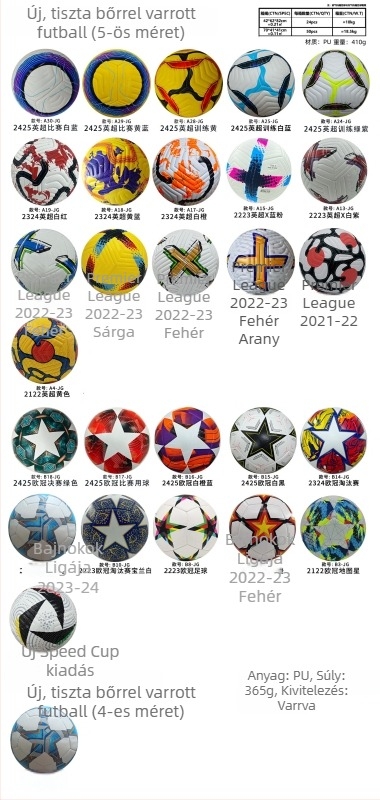 Ball God PU focilabda – gépi varrású, méretek 3/4/5, testreszabható, logó nyomtatás elérhető
