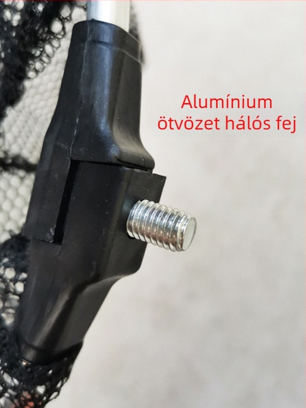 Kompakt mini horgászháló alumínium fejjel, kihúzható fej