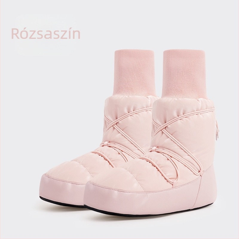 Uniszex téli tánccipő fleece béléses, vastag, magas szárú balett- és gyakorlócipő