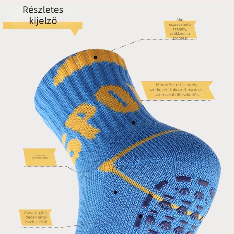 Gyerekeknek belső zokni fleece-béléssel, vastag és meleg, csúszásmentes, téli használatra.