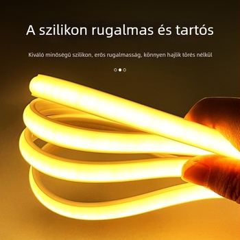 220V COB LED szalag, kültéri vízálló, mennyezeti beépített csatornához, nagy fényerejű hangulatvilágítás, részecske-mentes, otthoni világítás