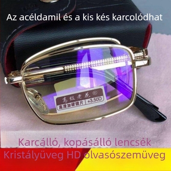 Teljes keretes presbopikus szemüveg Crystal HD lencsékkel, dioptria 150/200/250/300, unisex