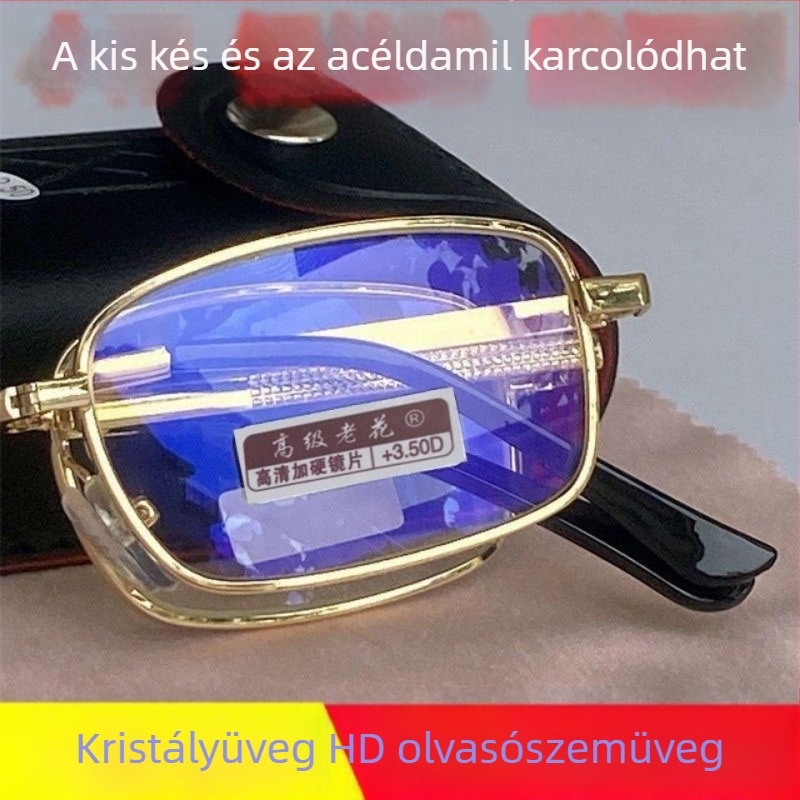 Teljes keretes presbopikus szemüveg Crystal HD lencsékkel, dioptria 150/200/250/300, unisex