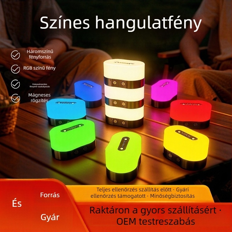USB újratölthető mágneses éjszakai lámpa, ágy melletti hangulatlámpa, csecsemő etetéséhez és alváshoz, gyerekszobába